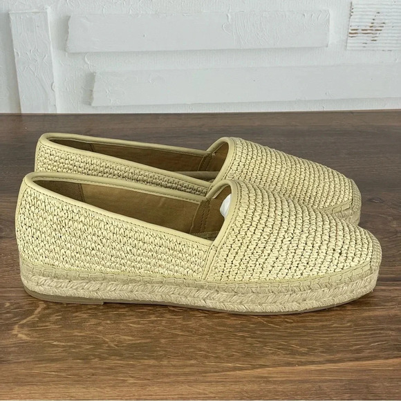 NEW J. Crew Woven Natural Raffia Espadrille Flats size 11‎ ivory $118 - Picture 3 of 10